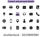set of black vector icons ... | Shutterstock .eps vector #2014800584