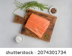 Fresh Raw Scandinavian Salmon...