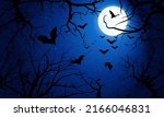 halloween template. scary... | Shutterstock .eps vector #2166046831