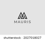 letter m logo template. modern... | Shutterstock .eps vector #2027018027