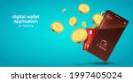 digital wallet application on... | Shutterstock .eps vector #1997405024