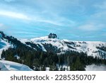 Kirkwood Ski Resort Mountains With Blue Sky