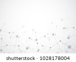 abstract connecting dots and... | Shutterstock .eps vector #1028178004