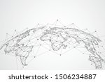 global network connection.... | Shutterstock .eps vector #1506234887