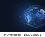 global network connection.... | Shutterstock .eps vector #1537930031