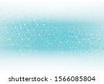 molecular structure abstract... | Shutterstock .eps vector #1566085804