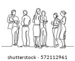 continuous line drawing of... | Shutterstock .eps vector #572112961