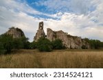 A ruin of castle Sirotci hradek in Moravia region, Palava. Klentnice village.