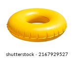 Yellow Inflatable Ring Isolated ...