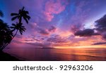 Amazing Sunset In Hawaii