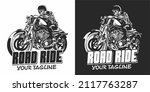  ghost rider logo black and... | Shutterstock .eps vector #2117763287