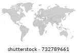 gray world map  with all... | Shutterstock .eps vector #732789661