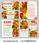 autumn label and thanksgiving... | Shutterstock .eps vector #1115880044