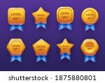 level up ui game icons  casino... | Shutterstock .eps vector #1875880801