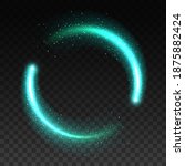 light circle sparkles  round... | Shutterstock .eps vector #1875882424