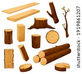 tree stump  timber materials... | Shutterstock .eps vector #1919861207