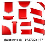 red banners and labels for web... | Shutterstock .eps vector #1927326497