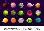 alien planets  galaxy fantasy... | Shutterstock .eps vector #1965032767