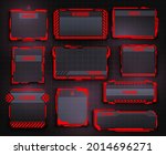 hud warning display and screen... | Shutterstock .eps vector #2014696271