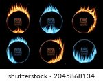 Round Frames With Fire And Gas...