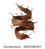 chocolate milk twister ... | Shutterstock .eps vector #2049285497