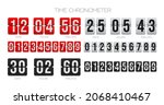 flip countdown clock counter.... | Shutterstock .eps vector #2068410467