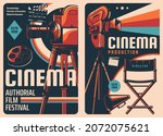 cinema festival and movie... | Shutterstock .eps vector #2072075621