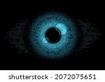 digital eye  data network and... | Shutterstock .eps vector #2072075651