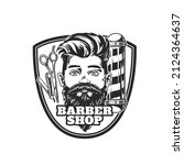 Barbershop Icon With Bearded...