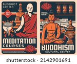 Buddhism Religion Retro Posters....