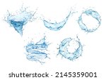 transparent water tornado ... | Shutterstock .eps vector #2145359001