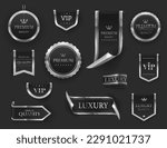 silver luxury labels and...