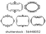 set of vintage frames. vector... | Shutterstock . vector #56448052