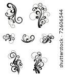 floral patterns for design... | Shutterstock . vector #72606544