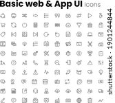 most popular basic web and app... | Shutterstock .eps vector #1901244844