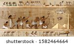 ancient egypt art. paleocontact ... | Shutterstock .eps vector #1582464664