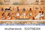 Ancient Egypt Scene  Mythology. ...