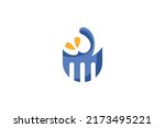 drink and foot logo vector | Shutterstock .eps vector #2173495221