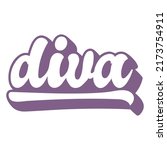 diva label cut out. high... | Shutterstock .eps vector #2173754911