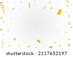 golden confetti isolated on... | Shutterstock .eps vector #2117652197