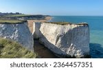 Small photo of Iconic cliffs and sunny sands at Botany Bay beach, between Margate and Broadstairs, in Thanet, Kent, UK.