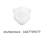 a white medical mask in the... | Shutterstock . vector #1667739277