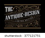 antique frame label western... | Shutterstock .eps vector #377121751