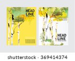 vector brochure flyer design... | Shutterstock .eps vector #369414374