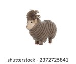 Doll toy ram isolated on white...