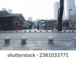 Small photo of the landscape of Tai Koo Li shopping mall this photo is taken on 18 April, 2023, Chengdu, China