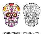 Sugar Skull Coloring Page....
