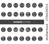 hand icons that can be used in... | Shutterstock .eps vector #1726134211
