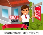 real estate concept. real... | Shutterstock .eps vector #398741974