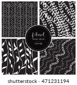 black and white pattern. black... | Shutterstock .eps vector #471231194